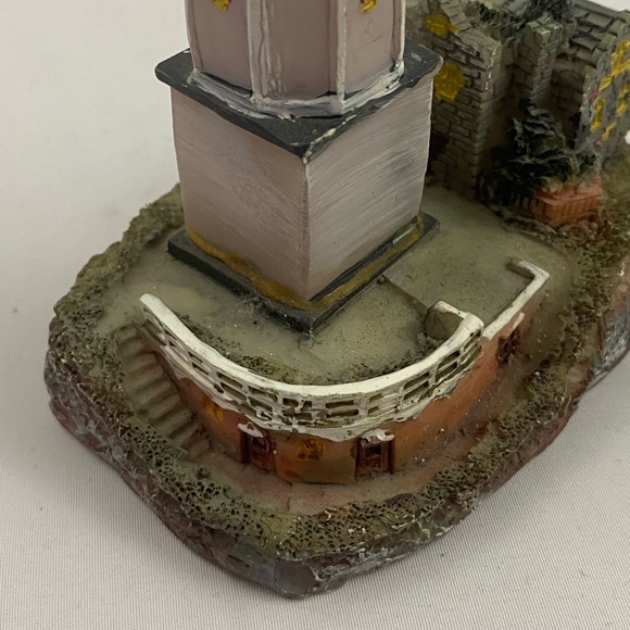 Tradewind Bay By the Shore Polystone Gray Lighthouse with Gothic Manor Attached - Picture 3 of 11